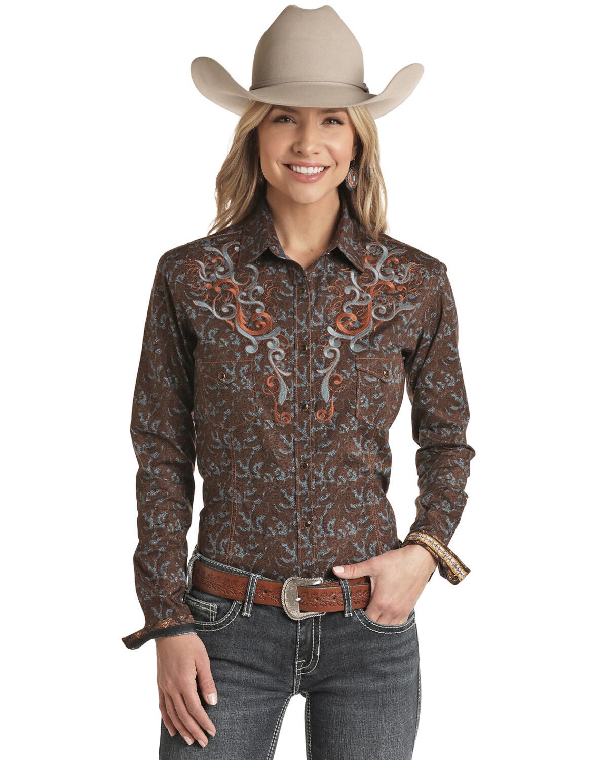 plus size western shirts