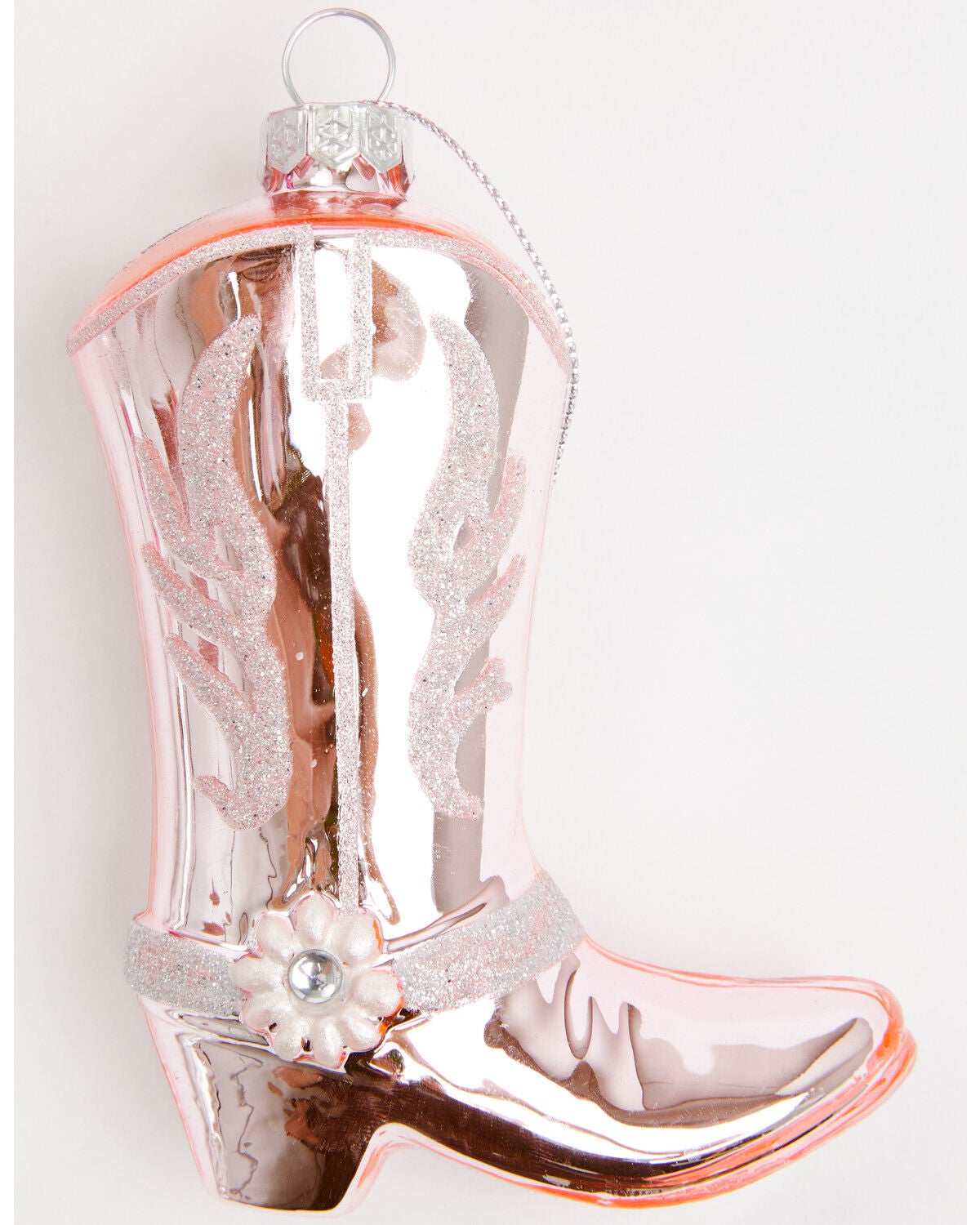 Image #2 - Boot Barn Cowboy Boots Glass Christmas Ornament Set - 4 Piece, Pink, hi-res