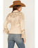 Image #4 - Shyanne Women's Fringe Embellished Leather Blazer , Taupe, hi-res