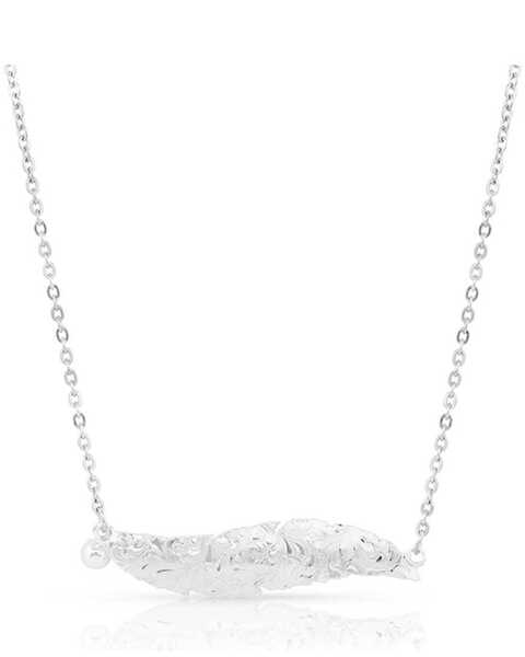 Image #2 - Montana Silversmiths Cinderella Liberty American Made Necklace , Silver, hi-res