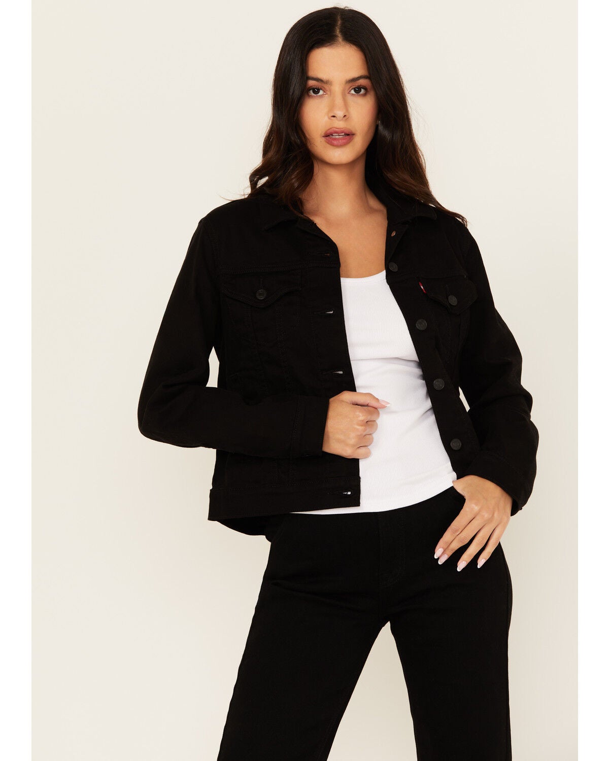 Levi's Women's Original Trucker Jacket, Black, hi-res