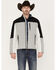 Image #2 - Hooey Men's Color Block Southwestern Print Softshell Jacket, Charcoal, hi-res