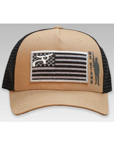 Image #2 - RopeSmart Men's Gray & Tan We Stand Embroidered Monochrome Mesh-Back Ball Cap, Grey, hi-res