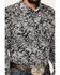 Image #3 - Cowboy Hardware Men's Floral Paisley Print Long Sleeve Snap Western Shirt, Black, hi-res