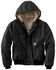 Carhartt Men's FR Duck Active Hooded Jacket, Black, hi-res