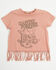 Image #1 - Shyanne Toddler Girls' Country Forever Fringe Short Sleeve Graphic Tee, Mauve, hi-res