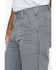 Image #4 - Carhartt Men's Rugged Flex® Rigby Dungaree Stretch Work Pants - Big, Grey, hi-res