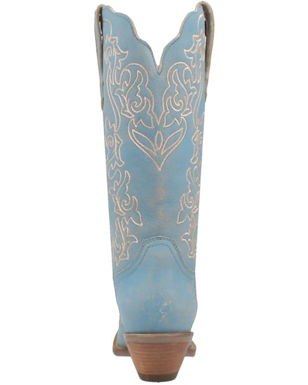 Image #5 - Dingo Women's Flirty N' Fun Western Boots - Snip Toe, Light Blue, hi-res
