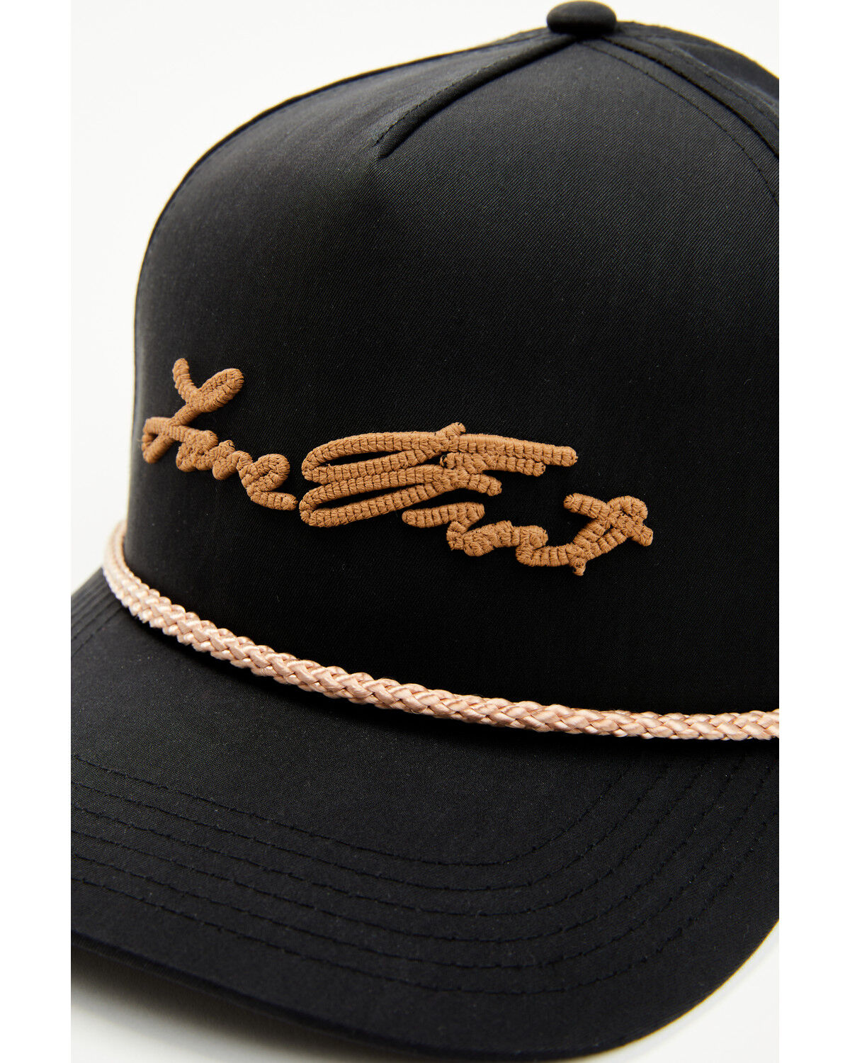 Image #2 - Lane Frost Men's Rancher Logo Ball Cap, Black, hi-res