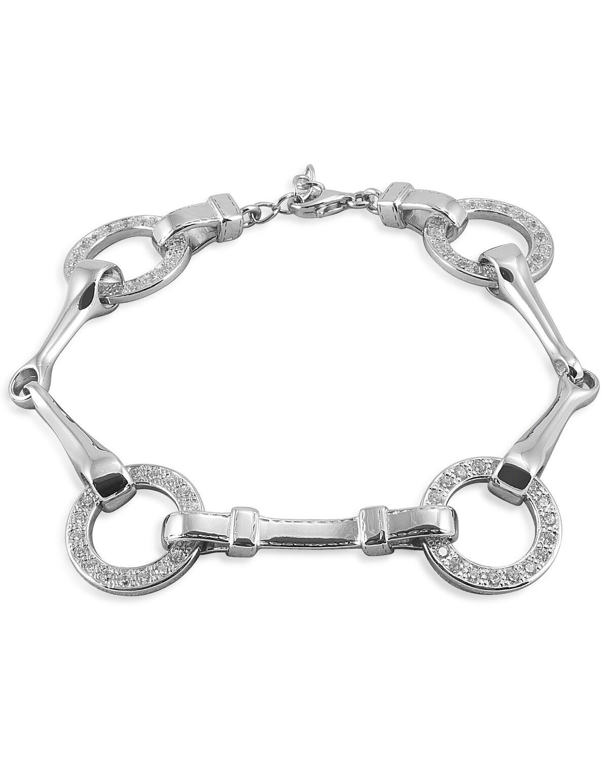 Kelly Herd Women's Sterling Silver Snaffle Bit Bracelet, Silver, hi-res