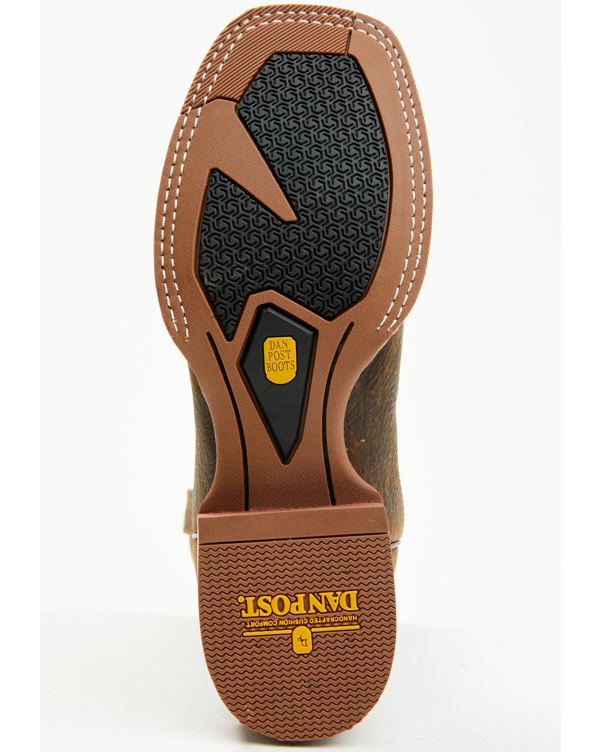Image #7 - Dan Post Men's Brigston Performance Western Boots - Broad Square Toe, Chocolate, hi-res