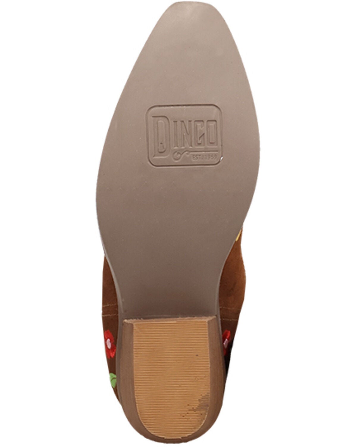 Image #7 - Dingo Girls' Flower Power Western Boots - Snip Toe, Brown, hi-res