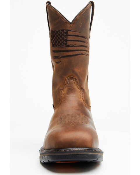 Image #4 - Ariat Men's Liberty 11" WorkHog® Western Work Boots - Broad Square Toe, Distressed Brown, hi-res