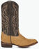 Image #2 - Circle G Men's Exotic Full Quill Ostrich Western Boots - Round Toe, Yellow, hi-res