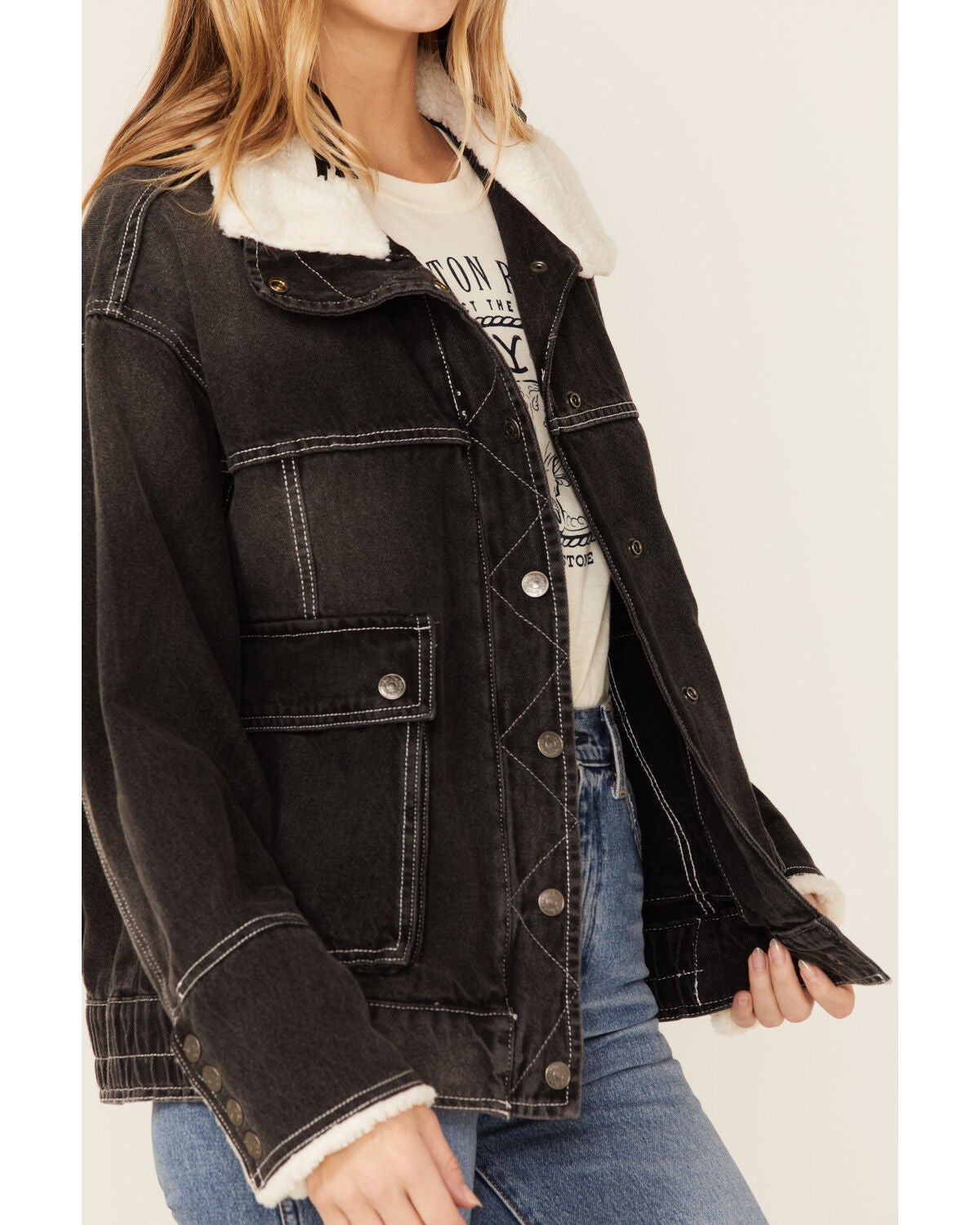 Free People Women's Ariel Cozy Denim 