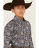 Image #2 - Cinch Boys' Paisley Print Long Sleeve Button-Down Western Shirt, Multi, hi-res