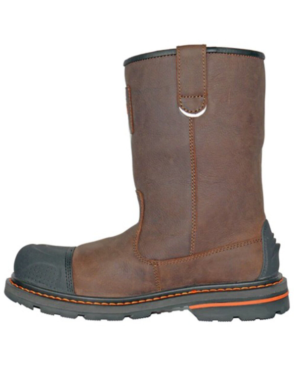 Image #3 - Hoss Men's 10" Cartwright Waterproof Work Boots - Soft Toe, Brown, hi-res