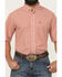 Image #3 - Ariat Men's Emery Wrinkle Free Plaid Print Short Sleeve Button-Down Western Shirt - Big, Orange, hi-res