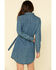 Image #3 - Wrangler Women's Medium Wash Denim Western Shirt Mini Dress, Blue, hi-res