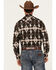 Image #4 - Rock & Roll Denim Men's Southwestern Print Long Sleeve Snap Stretch Western Shirt, Brown, hi-res