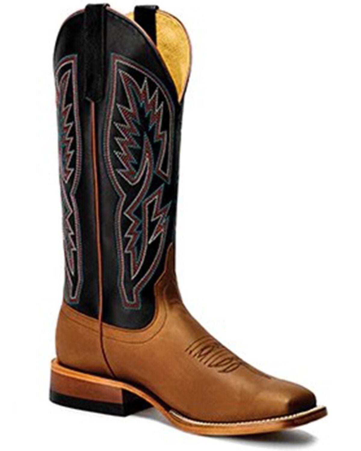 Macie Bean Women's Big Sugar Betty Western Boots - Broad Square Toe, Black, hi-res