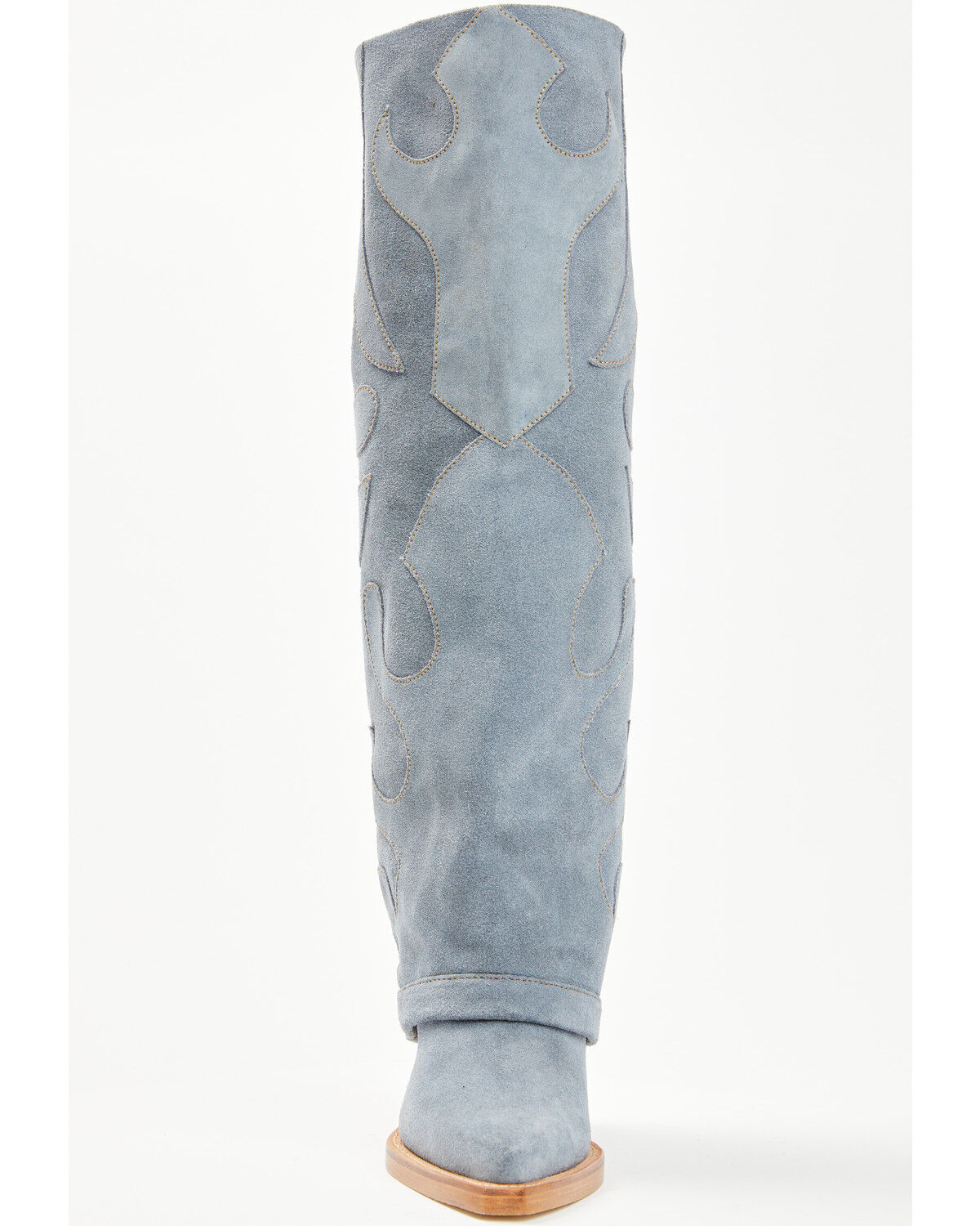 Image #4 - Wonderwest Women's Zendaya Tall Suede Western Boots - Snip Toe, Blue, hi-res