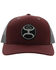 Image #3 - Hooey Men's Primo Logo Patch Trucker Cap, Maroon, hi-res