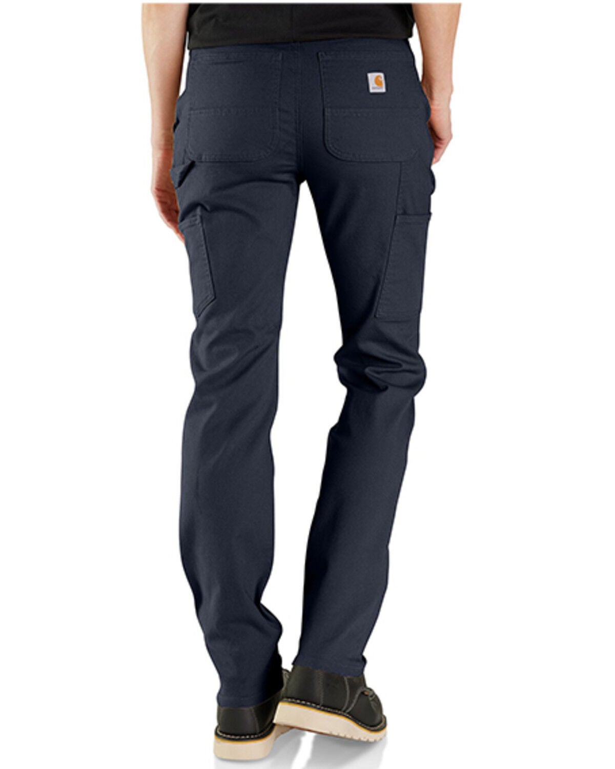 Image #5 - Carhartt Women's Rugged Flex&reg; Relaxed Fit Canvas Work Pants, Navy, hi-res