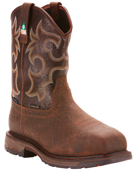 Image #1 - Ariat Men's WorkHog® H20 600G CSA Boots - Composite Toe , Brown, hi-res