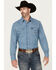 Image #1 - Wrangler Men's Stonewash Denim Long Sleeve Work Shirt, Stonewash, hi-res