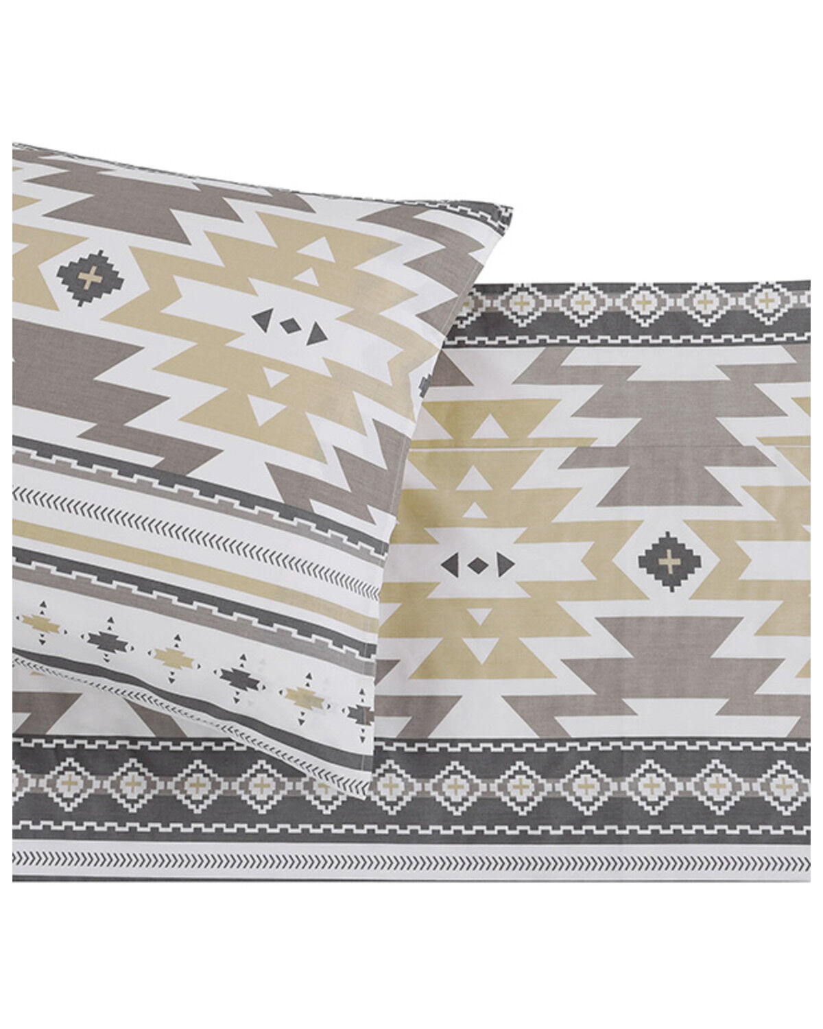 Image #1 - HiEnd Accents 200TC Cotton Desert Sage 4 Piece Sheet Set - King Size, Multi, hi-res