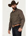Image #2 - Gibson Trading Co Men's Bow Striped Print Long Sleeve Snap Western Shirt, Burgundy, hi-res