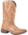 Roper Lindsey Tan Cowgirl Boots - Square Toe, Tan, hi-res