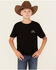 Image #2 - Cody James Boys' Agave Logo Short Sleeve Graphic T-Shirt, Black, hi-res