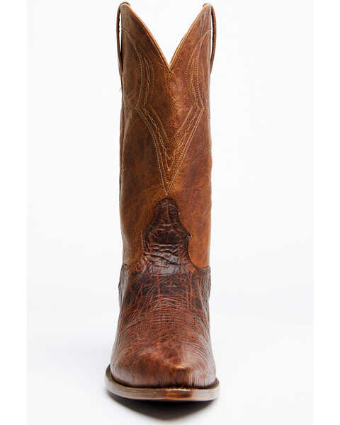 Image #4 - El Dorado Men's Rust Bison Western Boots - Snip Toe, Rust Copper, hi-res