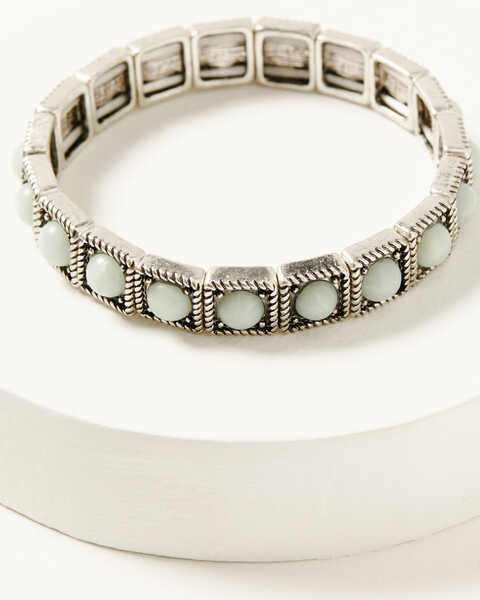 Image #4 - Shyanne Women's Luna Bella Concho Bracelet Set - 5 Piece, Silver, hi-res