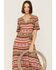 Image #2 - Stetson Women's Southwestern Sunset Serape Print Wrap Dress, , hi-res