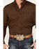 Image #3 - RANK 45® Men's Trench Jacquard Geo Print Long Sleeve Button-Down Stretch Western Shirt, Black, hi-res