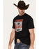 Image #2 - Justin Men's Standard Of The West Short Sleeve Graphic T-Shirt, Black, hi-res