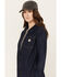 Image #2 - Carhartt Women's Relaxed Fit Midweight Denim Long Sleeve Work Shirt , Blue, hi-res