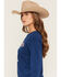 Image #2 - Shyanne Women's Dear America Long Sleeve Graphic Tee, Navy, hi-res