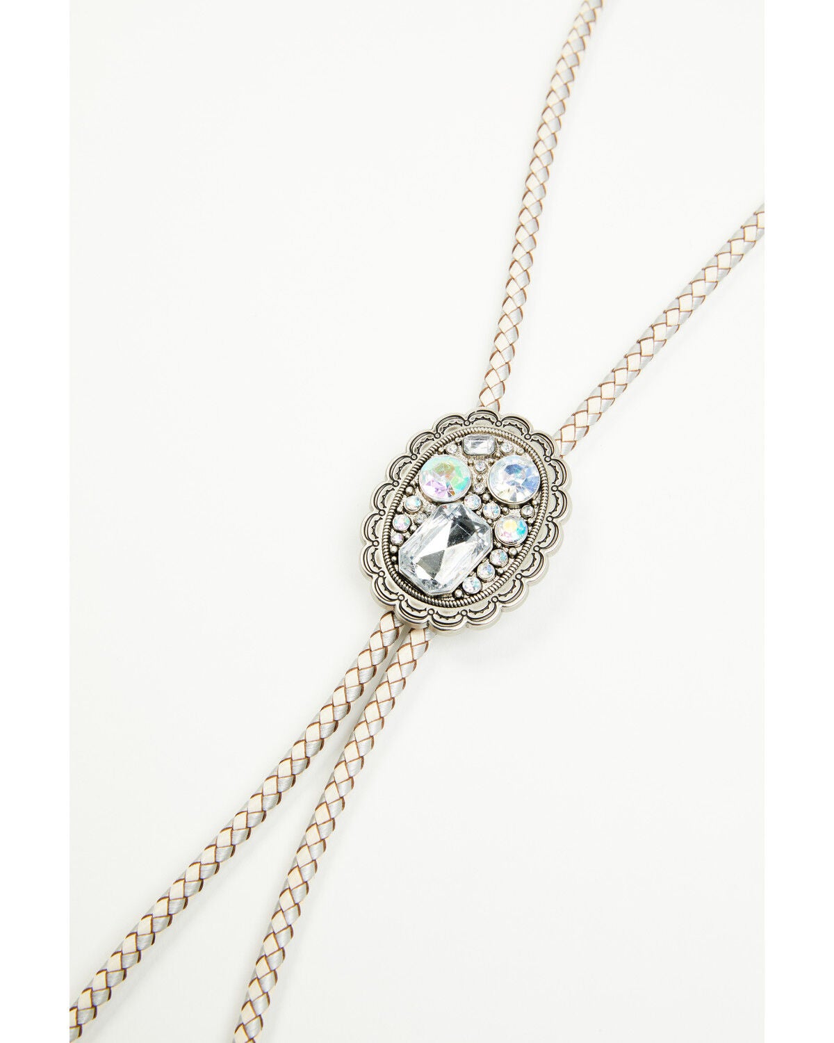 Image #3 - Shyanne Women's Khloe Rhinestone Bolo Tie, Silver, hi-res