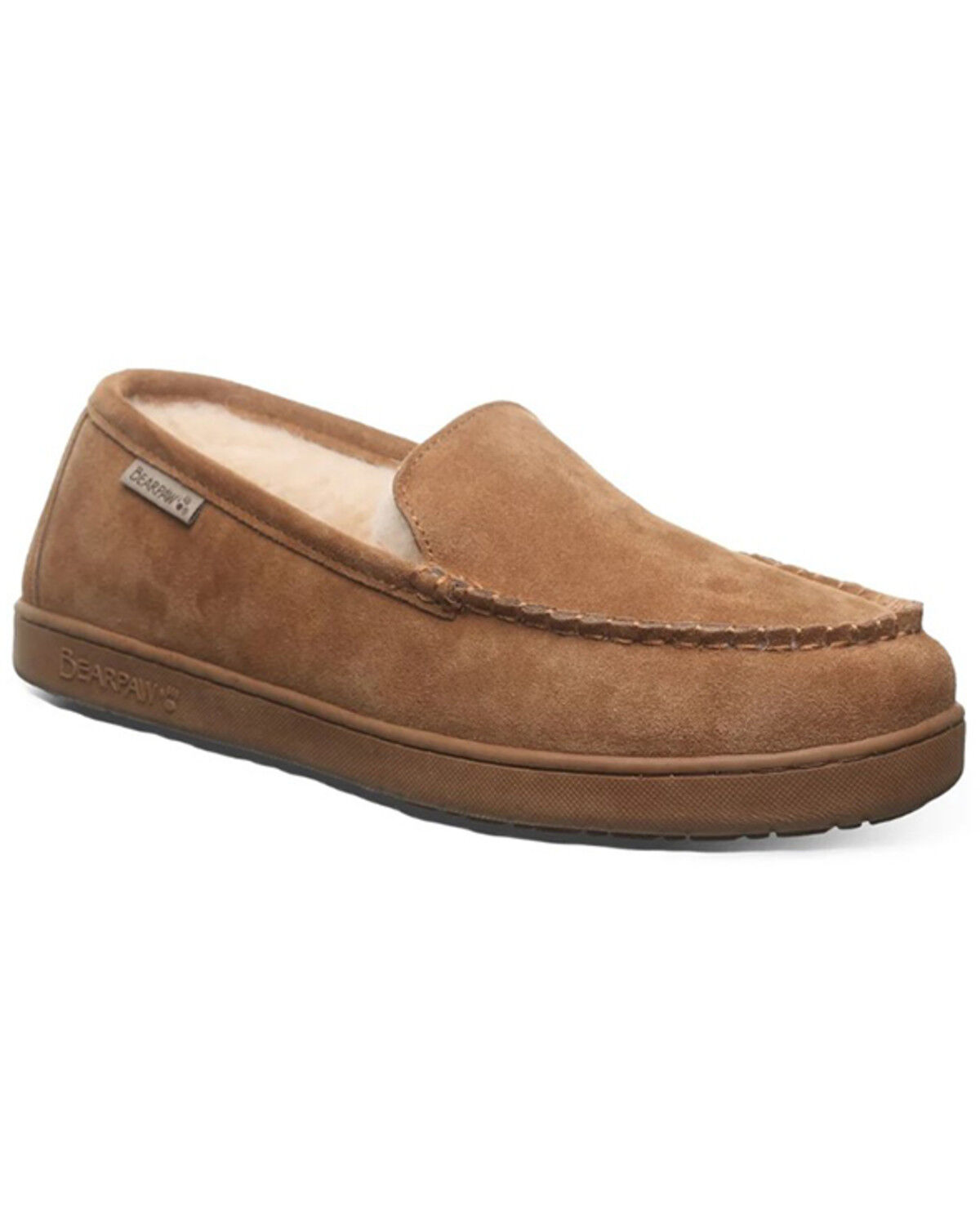 Image #1 - Bearpaw Men's Brian Slippers, Brown, hi-res