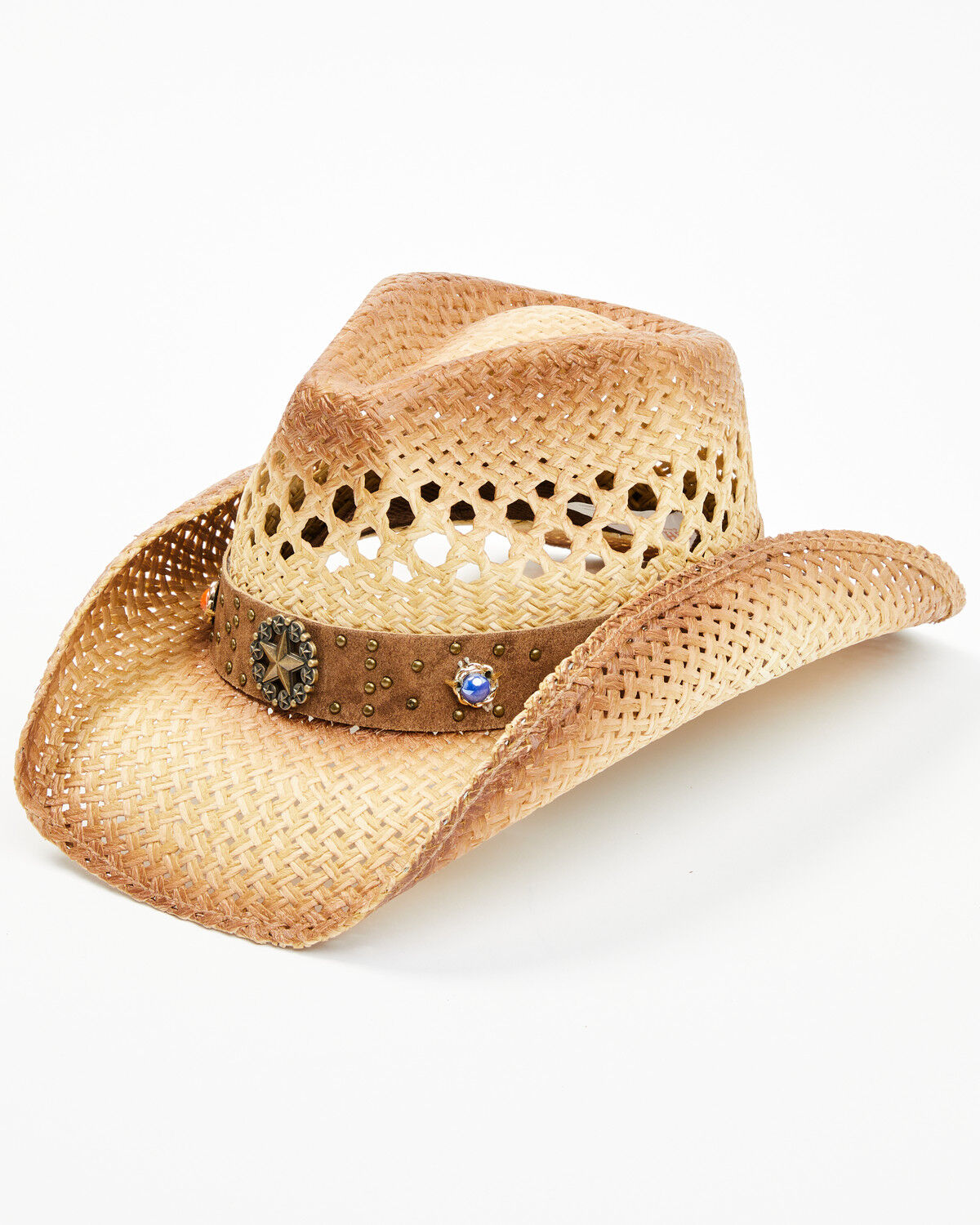 Image #1 - Shyanne Women's Skyler Straw Cowboy Hat, Natural, hi-res