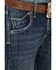 Image #4 - Wrangler 20X Boys' No.42 Canyon Lake Vintage Slim Bootcut Jeans, Blue, hi-res