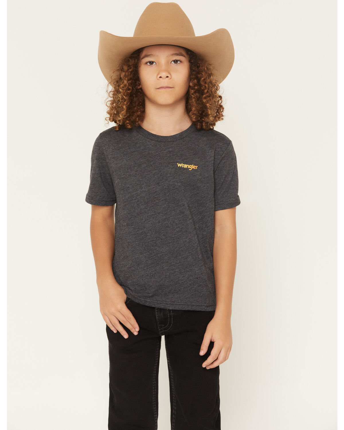 Image #2 - Wrangler Boys' Bronco Short Sleeve Graphic T-Shirt, Black, hi-res