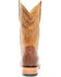 Cody James Men's Exotic Full-Quill Ostrich Skin Western Boots - Broad Square Toe, Brown, hi-res