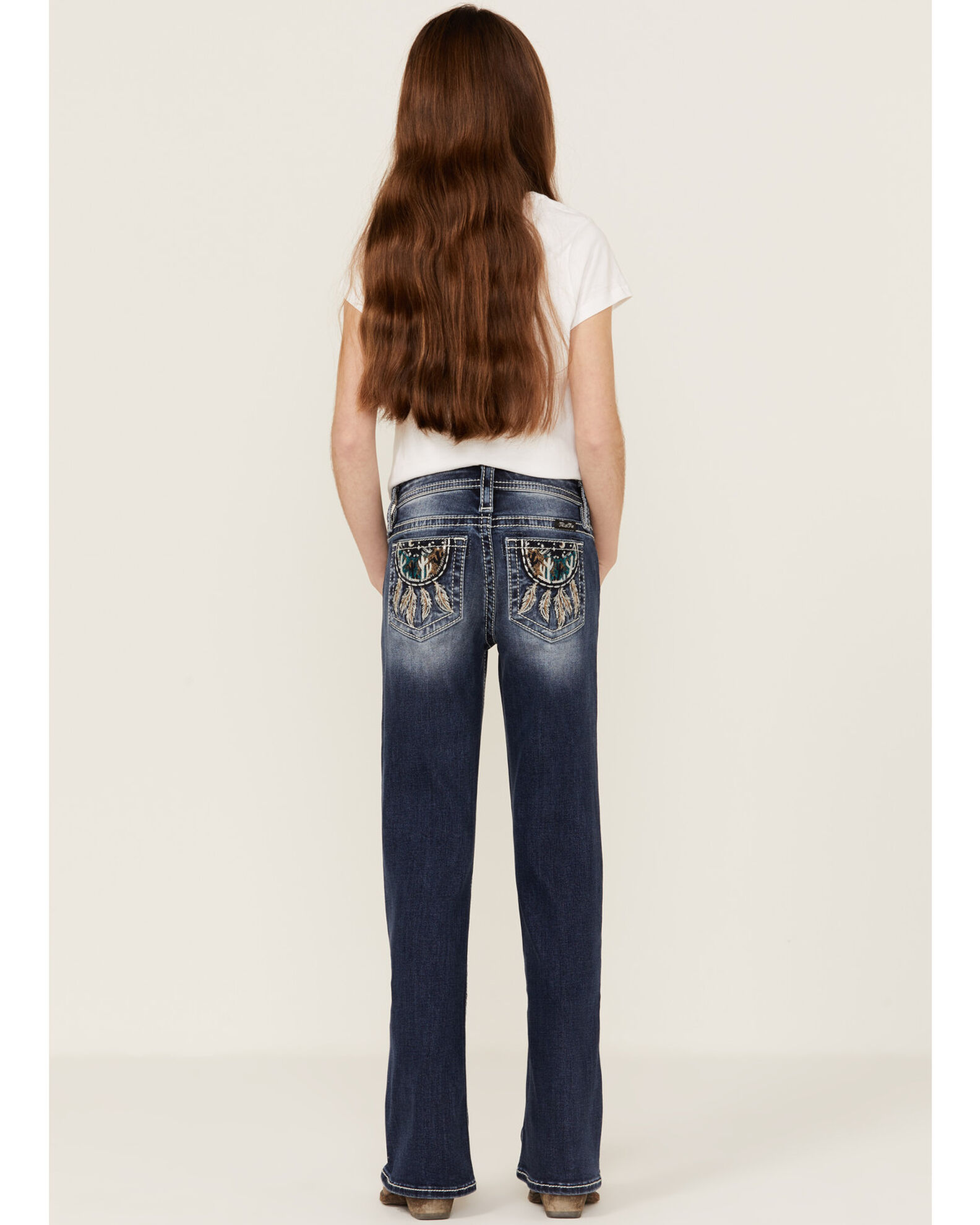 Miss Me Girls Free Spirit Cactus Scenic In Dream Catcher Bootcut Jeans Sheplers