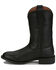 Image #3 - Justin Women's Stampede Western Boots - Round Toe, Black, hi-res