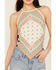 Image #3 - Rock & Roll Denim Women's Bandana Print Sleeveless Tank, Cream, hi-res